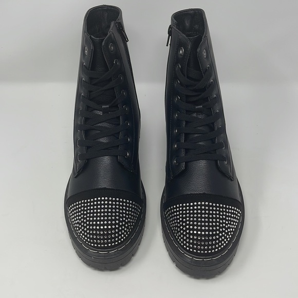 Sugar Kalina Studded Combat Ankle Boots - Picture 2 of 13